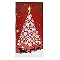 Pfrewn Santa Claus Sleigh Snowflake Tree Hand Towels 16x30 in Christmas Winter Bathroom Towel Ultra Soft Highly Absorbent Small Bath Towel Xmas…