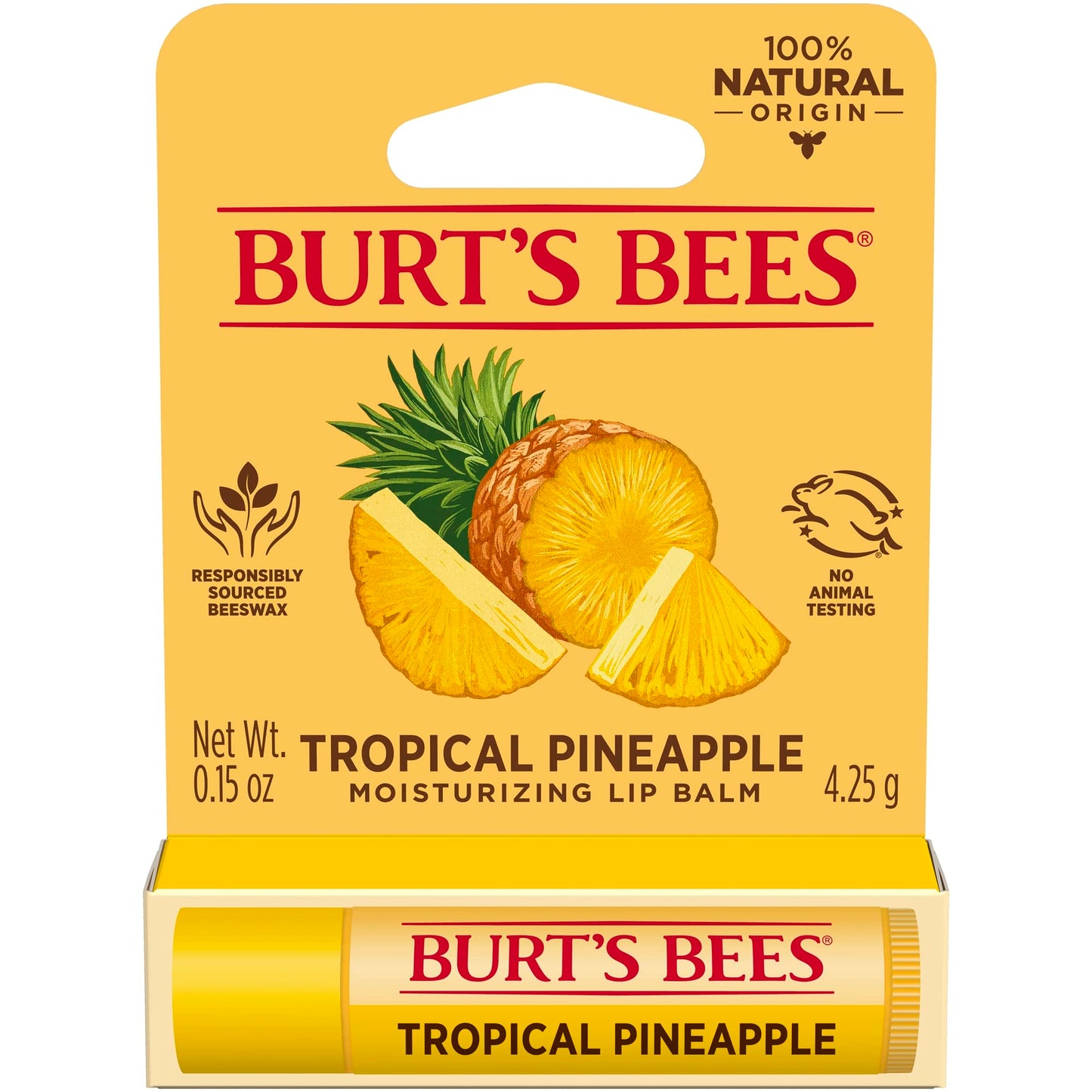 Burt's Bees Lip Balm - Pineapple - 0.15oz (Pineapple)
