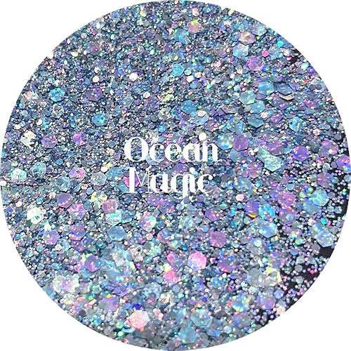 Blue Polyester Glitter | Craft Glitter | Glitter for Arts & Crafts | Tumblers | Cosmetics | Nails | Epoxy Resin Art | Slime | DIY | Body Glitter | 1