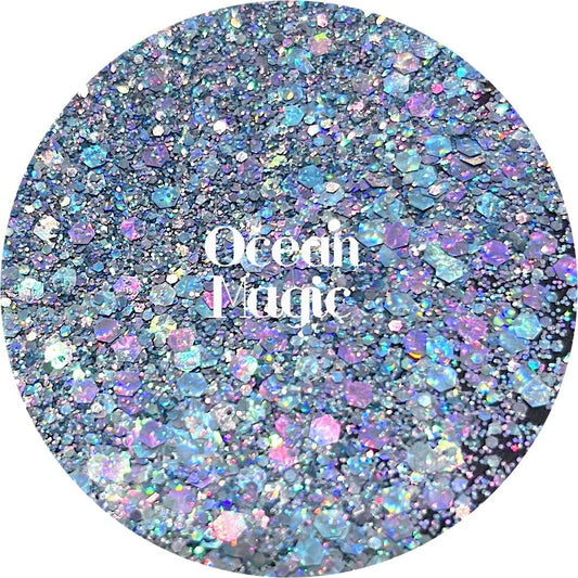 Blue Polyester Glitter | Craft Glitter | Glitter for Arts & Crafts | Tumblers | Cosmetics | Nails | Epoxy Resin Art | Slime | DIY | Body Glitter | 1