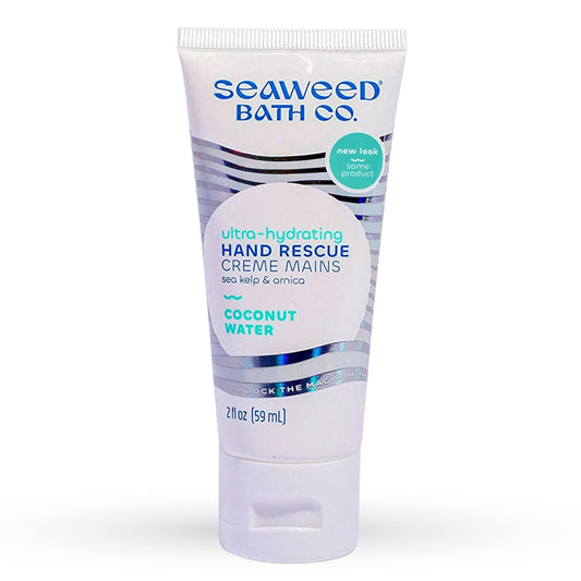 Seaweed Bath Co. Ultra-Hydrating Hand Rescue Hand Cream, Coconut Water Scent, 2 Ounce, Sustainably Harvested Seaweed, Sea Kelp, Arnica Beauty & Personal Care The Seaweed Bath Co.