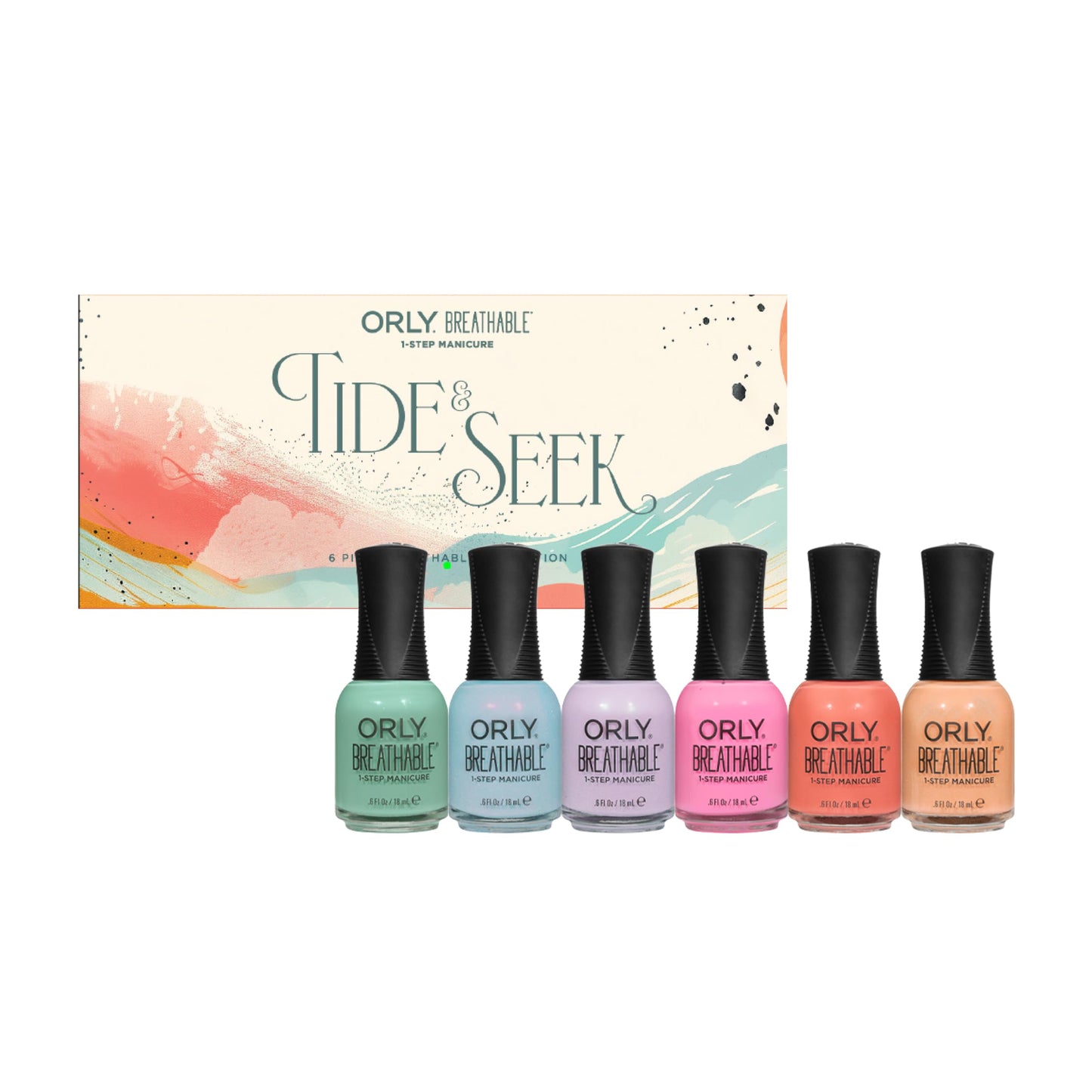 Orly Breathable Nail Polish Collection 'Tide & Seek' | Creme & Jelly 'Crelly' Shades for Spring and Summer (Shell We Dance?, 0.6 fl oz) Beauty & Personal Care Orly