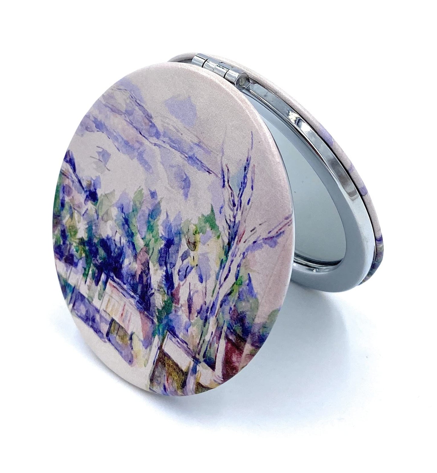 Aeisage Compact Mirror White Pocket Mirror Bulk for Kids Small Travel Mirror for Bags Paul Cezanne Art Print Unique Makeup Gift for Girls