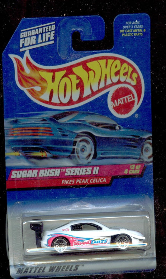 Mattel Hot Wheels 1999 1:64 Scale SWEET TARTS Sugar Rush Series II White Pikes Peak Celica #971- 3 of 4 by Hot Wheels