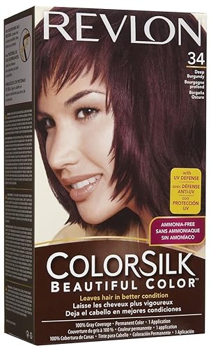 Revlon ColorSilk Hair Color 34 Deep Burgundy 1 Each