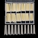 Tapered Extra Long Nail Tips, Ballerina Natural Acrylic Fake Nail Tips, Press On Nail False Nails with Box for Nail Salons and DIY Nail Art, 240PCS