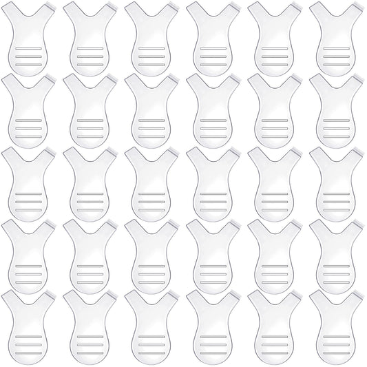 Yaomiao 30 Pcs Y Lash Lift Tool Y Shape Lash Lift Brush Silicone Eyelash Separator Tool Perm Brush for Eyelash Extension Makeup Supplies(Clear Color)