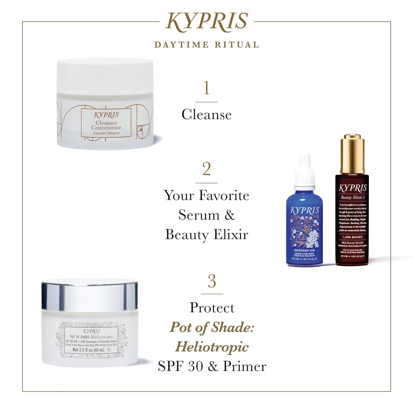 KYPRIS, Pot of Shade: Heliotropic - SPF 30 & Primer (.93 fl oz / 27 ml)