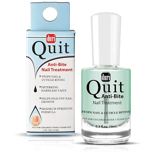 duri Quit Anti Bite, Stops Nail and Cuticle Biting and Sucking, Bitter Taste, Nail Care, for Ages 3+ (0.3 fl.oz. 10 ml.) Beauty & Personal Care duri