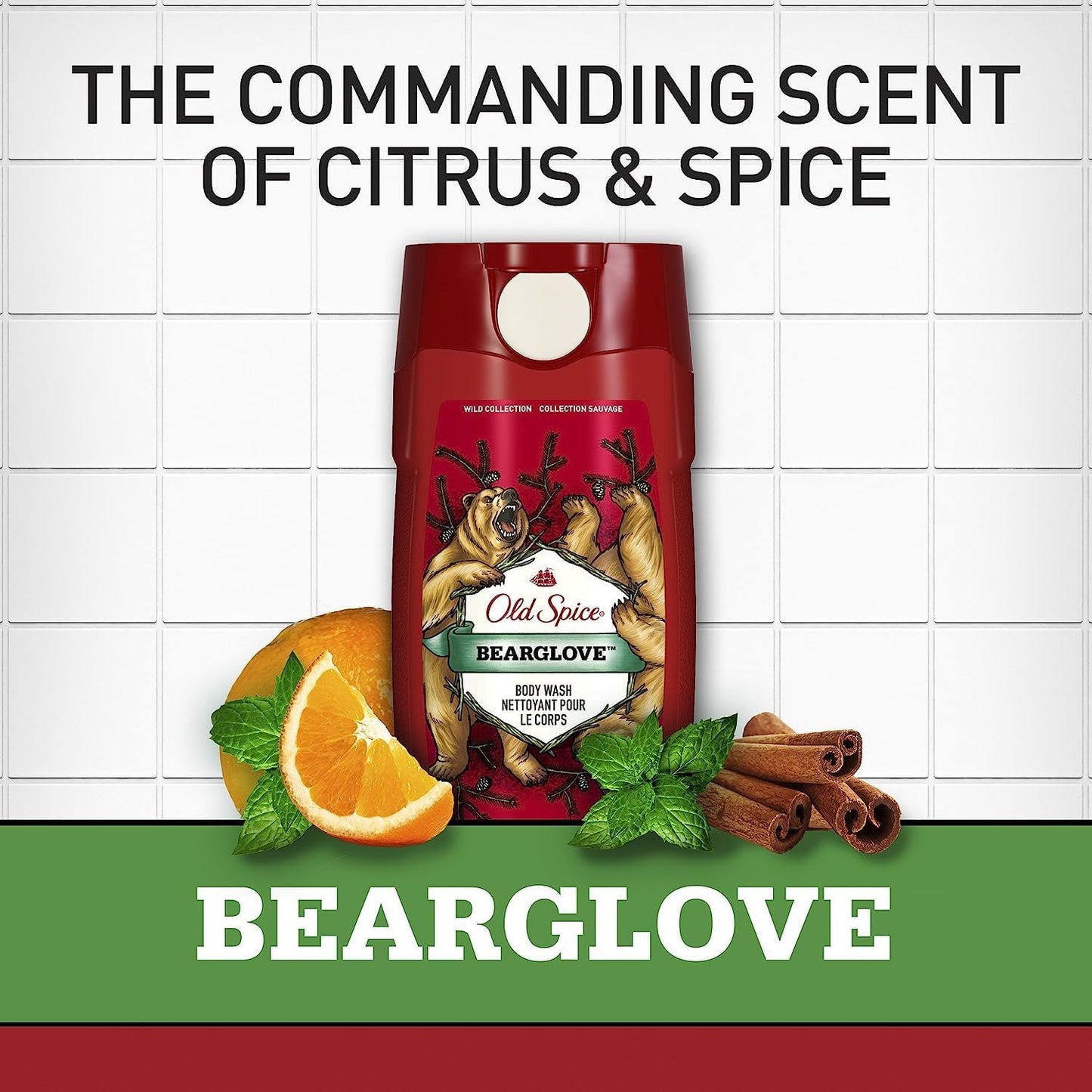 Old Spice Wild Collection Bodywash, Bearglove 16 oz (Pack of 4) Beauty & Personal Care Old Spice