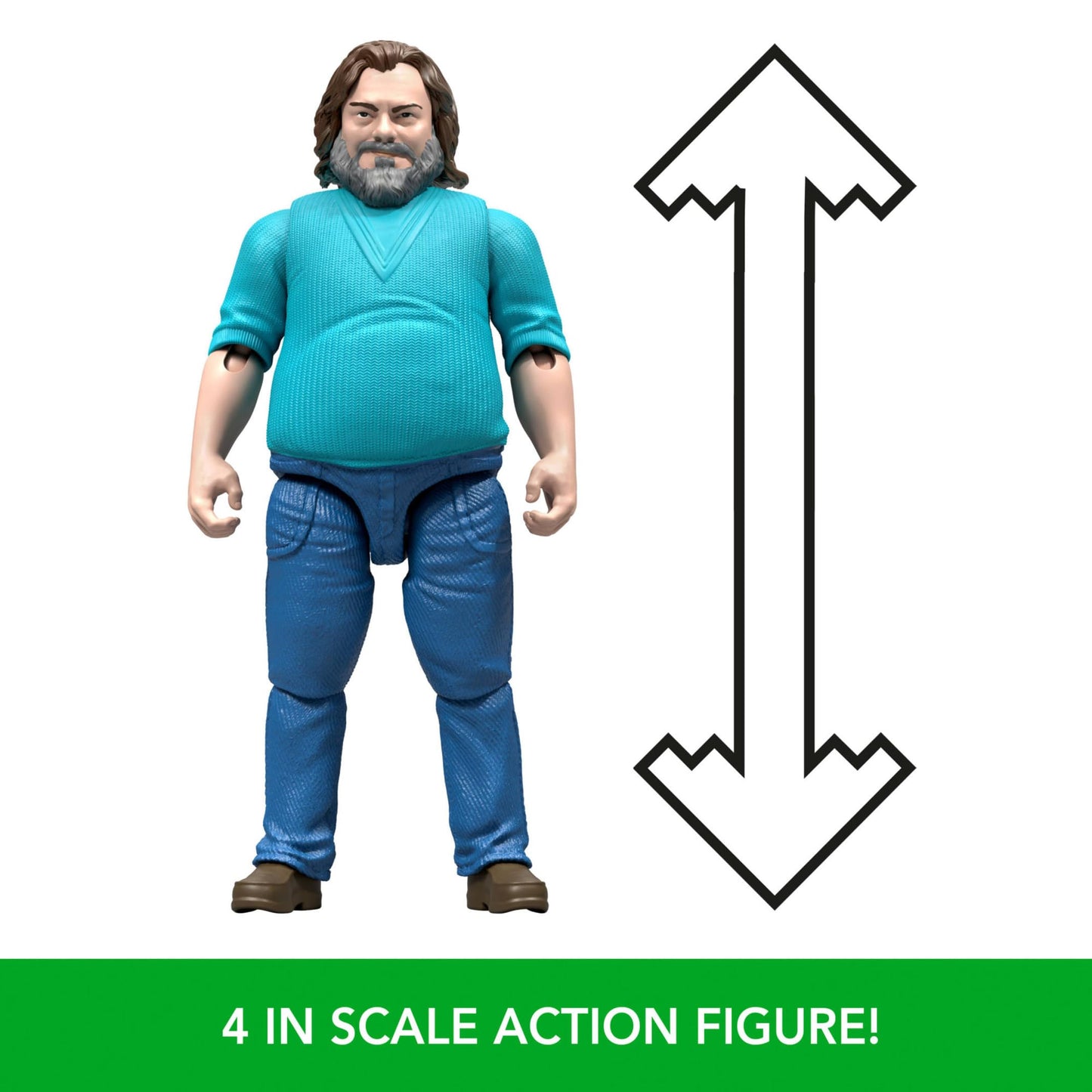 Mattel Minecraft Action Figure & Accessories Set, 4-inch Steve Posable Character Collectible Inspired by A Minecraft Movie