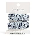 Vera Bradley Women's Hair Clip Set of 2 Hair Accessory, Perennials Gray, One Size
