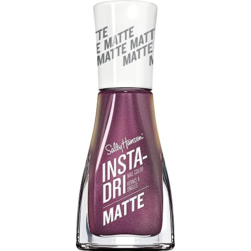 Sally Hansen Insta Dri Matte Metallics, Burnished Wine, 0.31 Fl Oz (Pack of 1) Beauty & Personal Care Sally Hansen