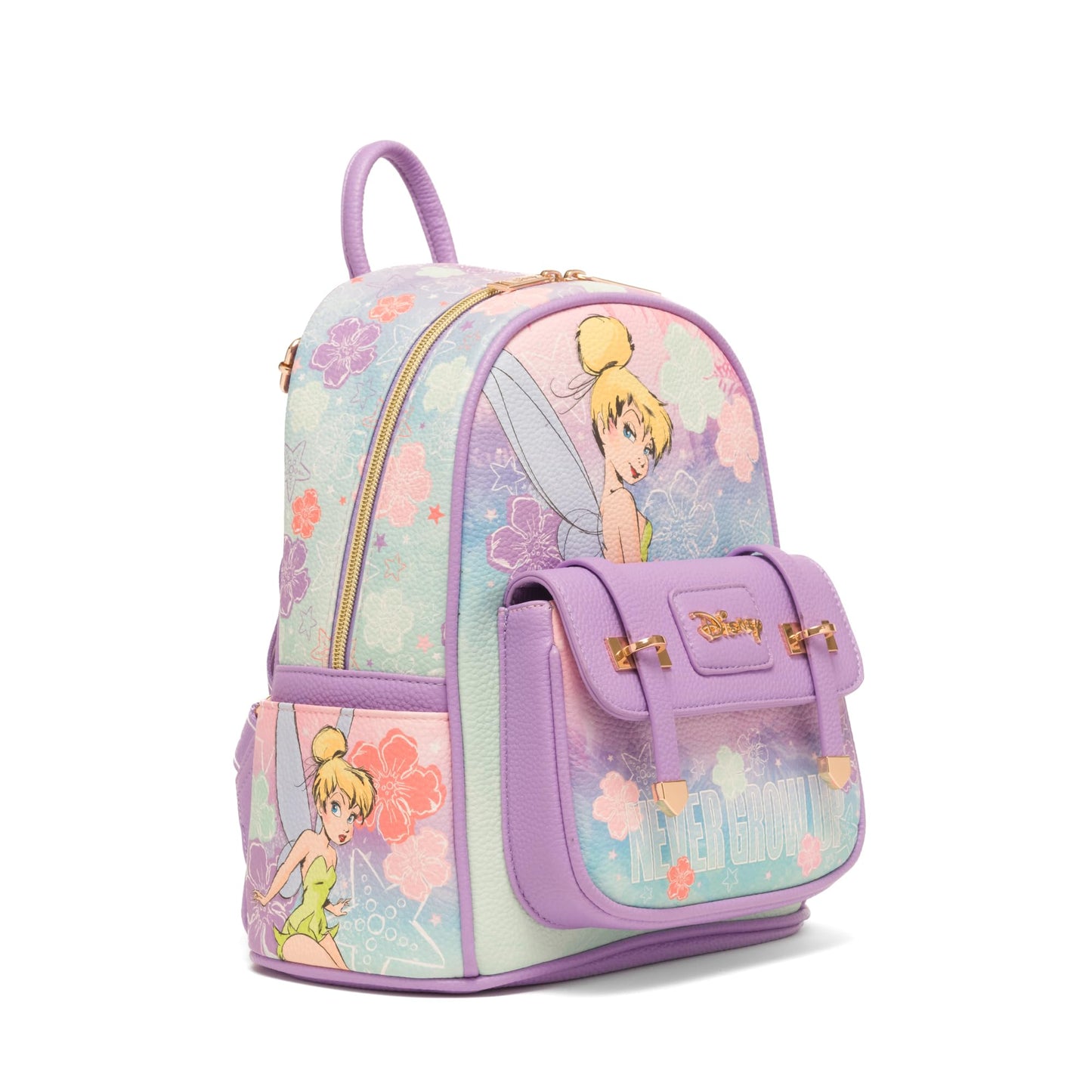Wondapop Disney Tinker Bell Never Grow Up 11" Vegan Leather Mini Backpack