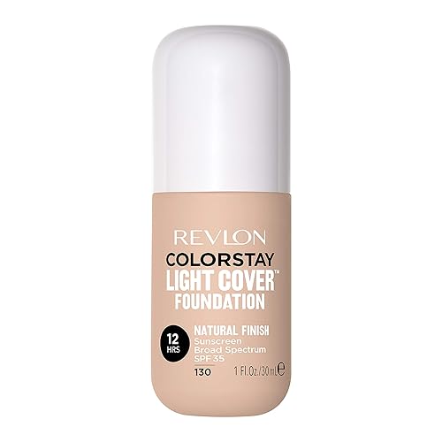 Revlon ColorStay Light Cover Liquid Foundation, Hydrating Longwear Weightless Makeup with SPF 35, Light-Medium Coverage for Blemish, Dark Spots