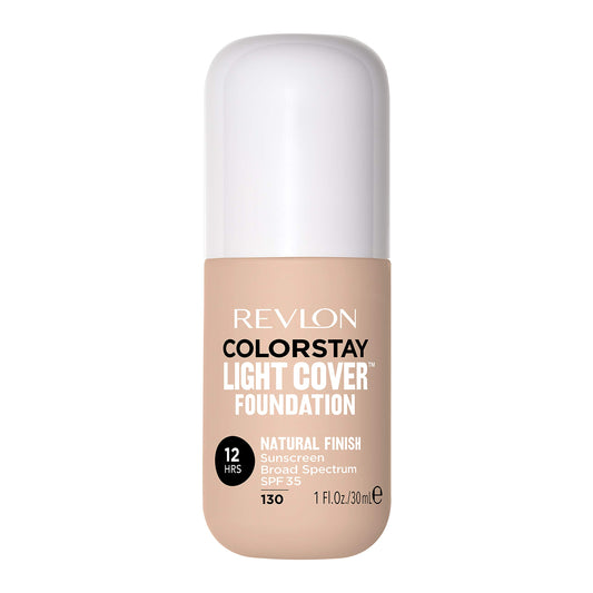 Revlon ColorStay Light Cover Liquid Foundation, Hydrating Longwear Weightless Makeup with SPF 35, Light-Medium Coverage for Blemish, Dark Spots