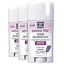 Kiss My Face Active Life Deodorant Contains Naturally Derived Ingredients, 72 Hour Odor Control | Deodorant for Women and Men, Aluminum Free