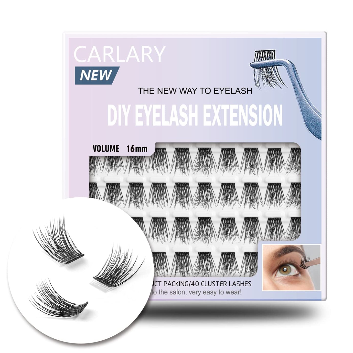 Lash Clusters, DIY Eyelash Extension, Reusable Volume Individual Lashes, Wispy Fluffy Artificial Natural Look for Cluster Lashes, C Curl Lashes Pack