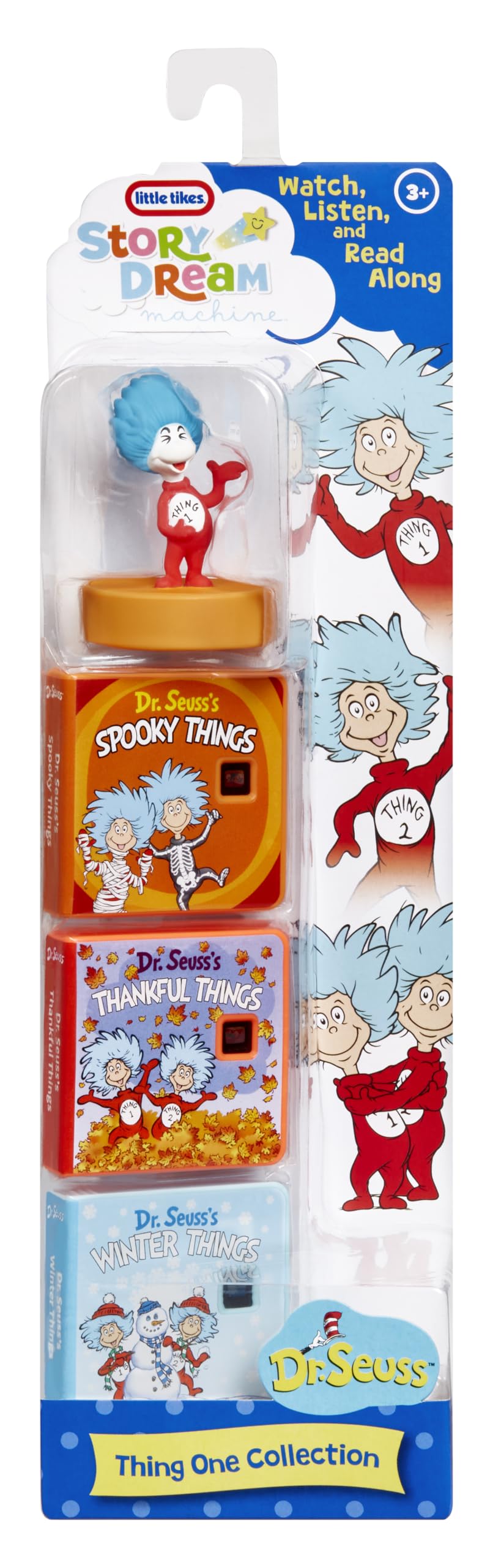 Little Tikes Story Dream Machine | Dr. Seuss Thing 1 Collection with Storytime Books & Audio Play | Gift for Toddlers & Kids Ages 3+