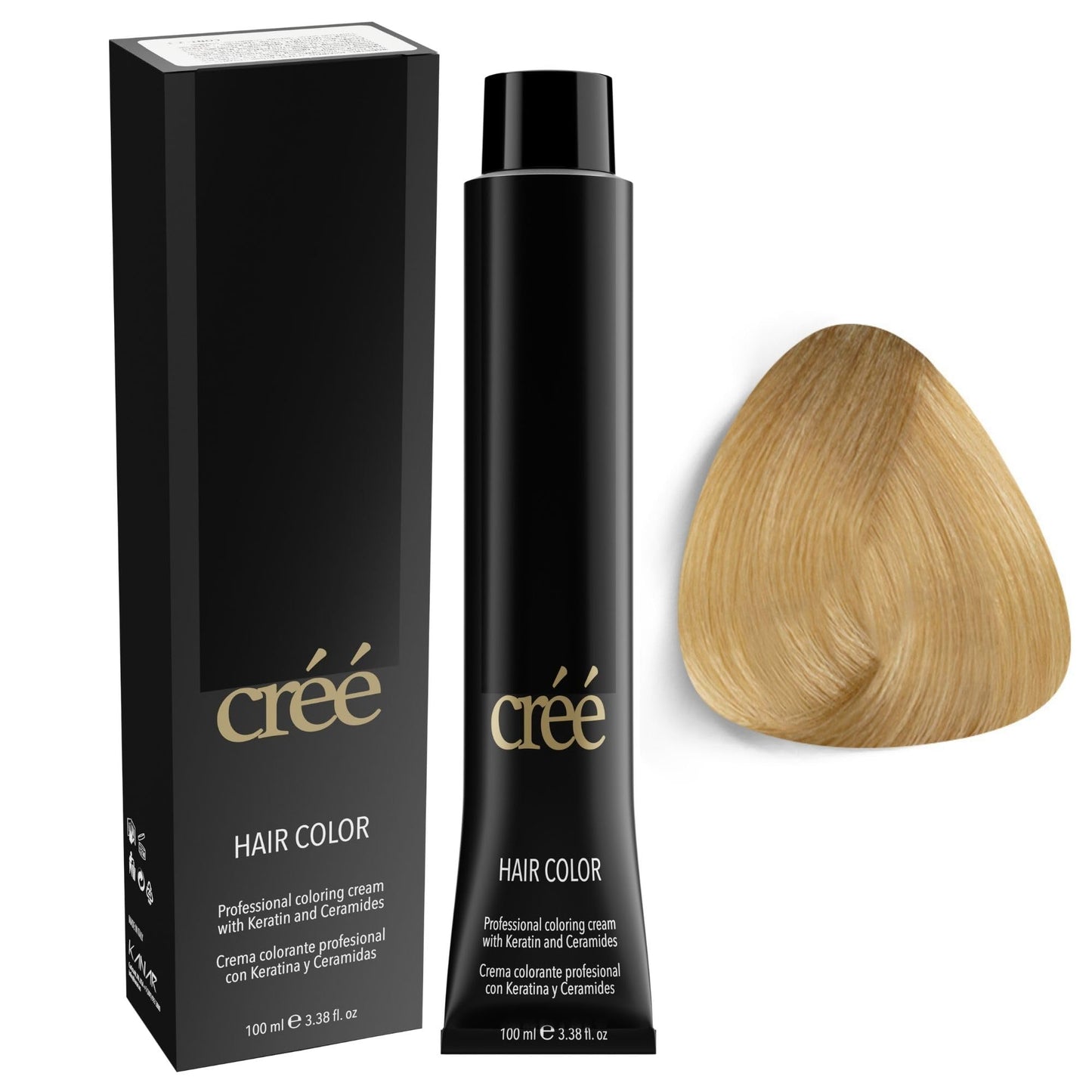 Cree Professional 10 - Lightest Platinum Blond Permanent Hair Color - Long Lasting, Rich Vibrant - Gray Coverage 100ml - 3.4 fl.oz.