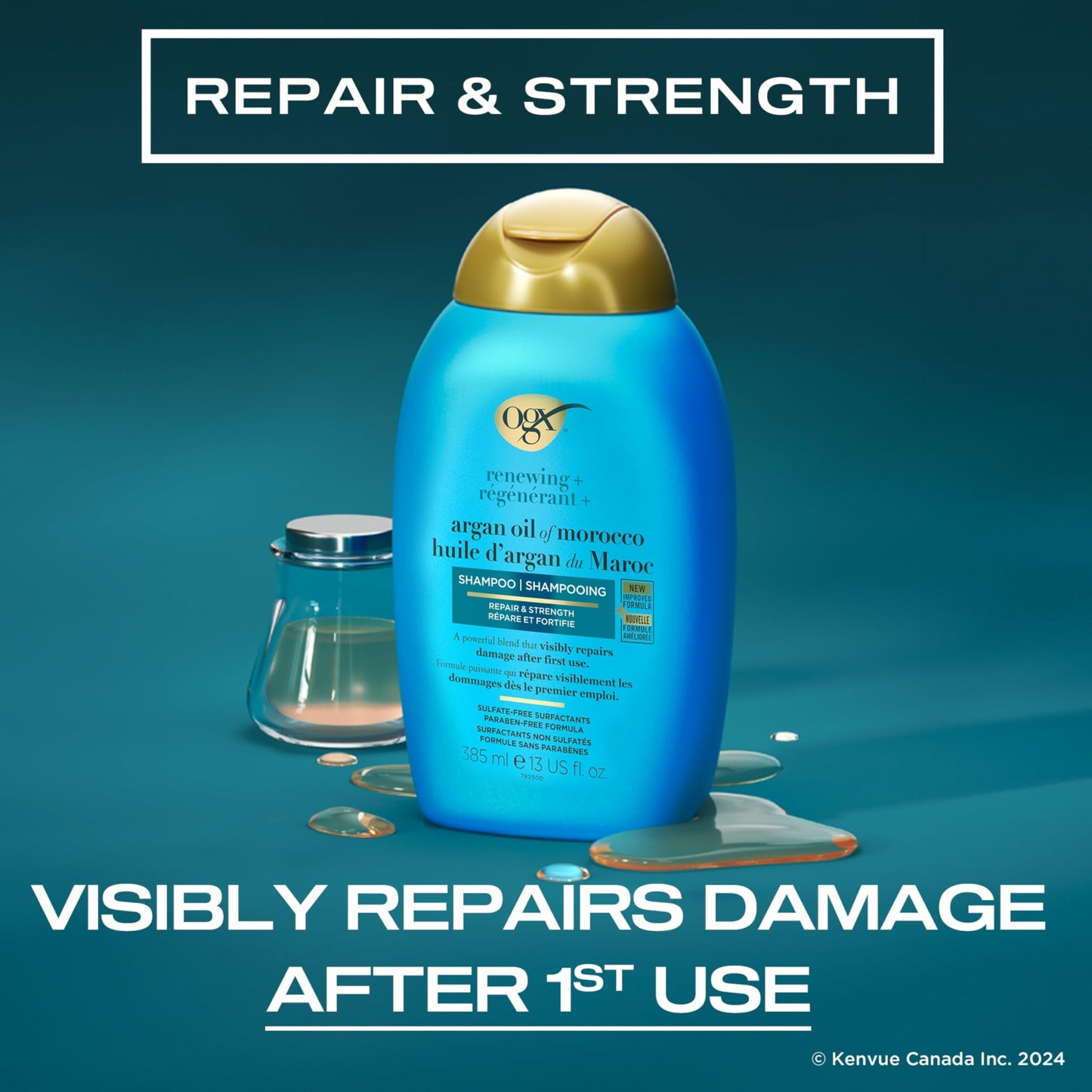 OGX Renewing Moroccan Argan Oil Shampoo - 385ml