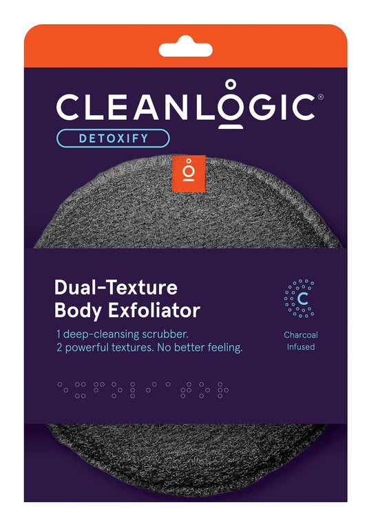 Clean Logic Detox Charcoal Scrubber Body Dual Texture (Pack of 3) Beauty & Personal Care Cleanlogic