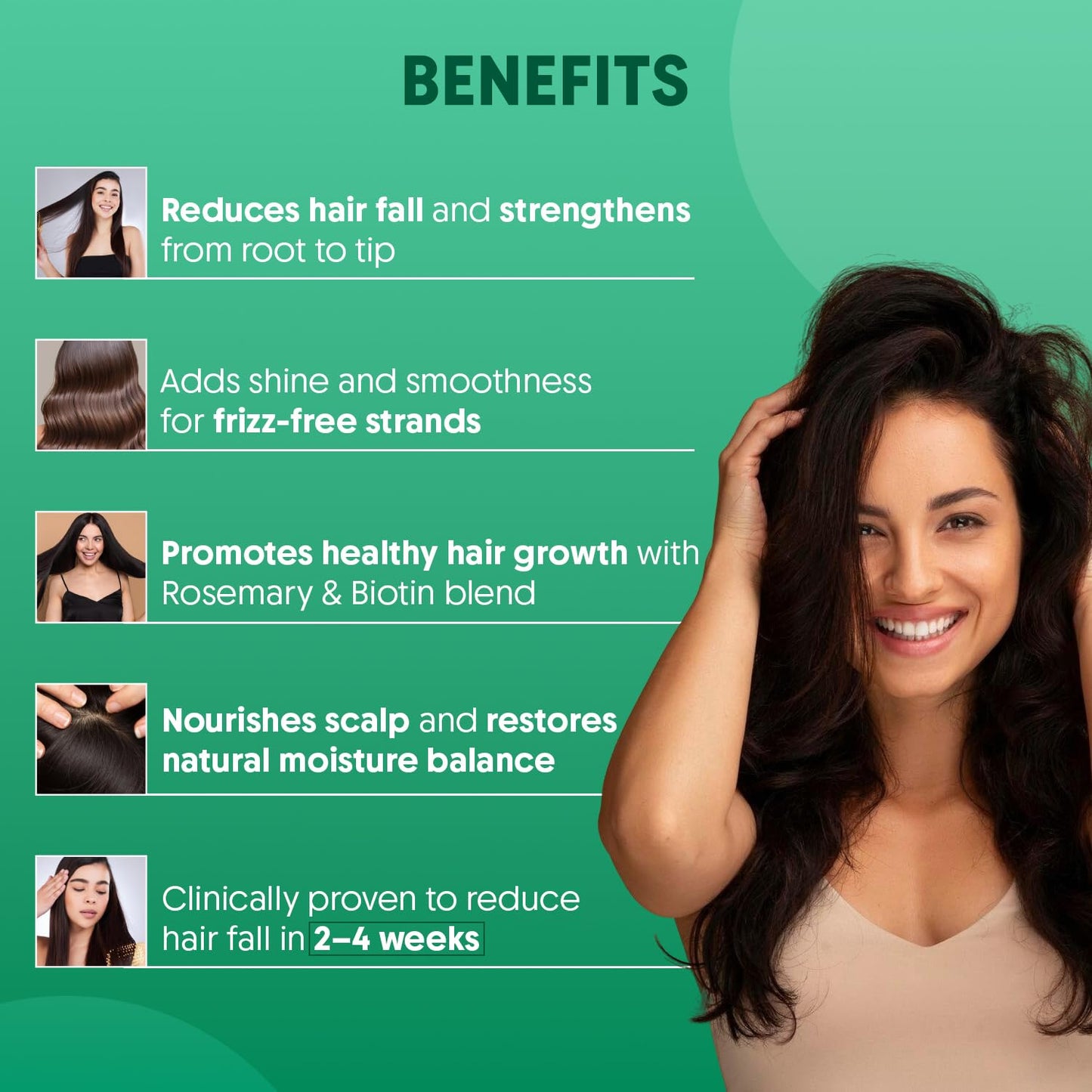 Aravi Organic Rosemary Anti Hairfall & Hair Growth Shampoo & Conditioner Combo | Sulphate Free Shampoo For Men & Women | For Dry & Frizzy Hair |