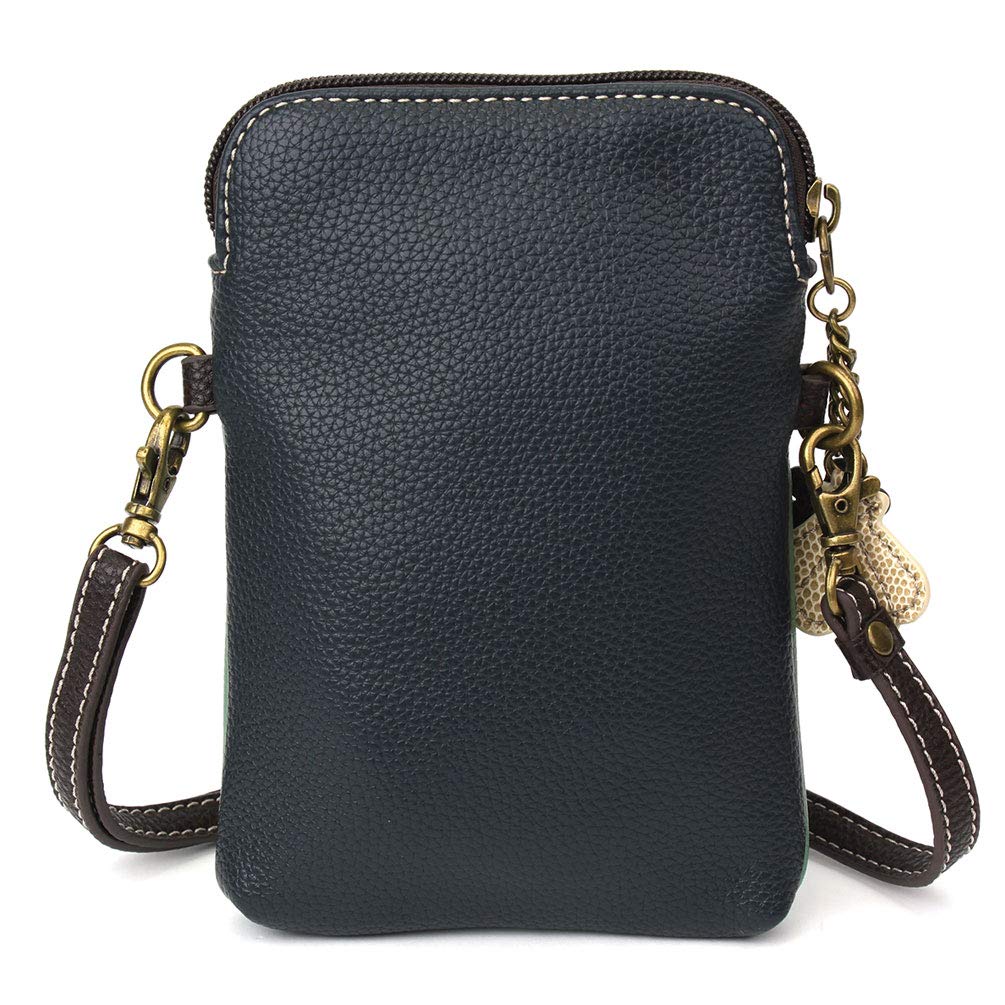 CHALA Dazzled Cell Phone Crossbody Purse-Women PU Leather Multicolor Handbag with Adjustable Strap - Mermaid Tail - teal