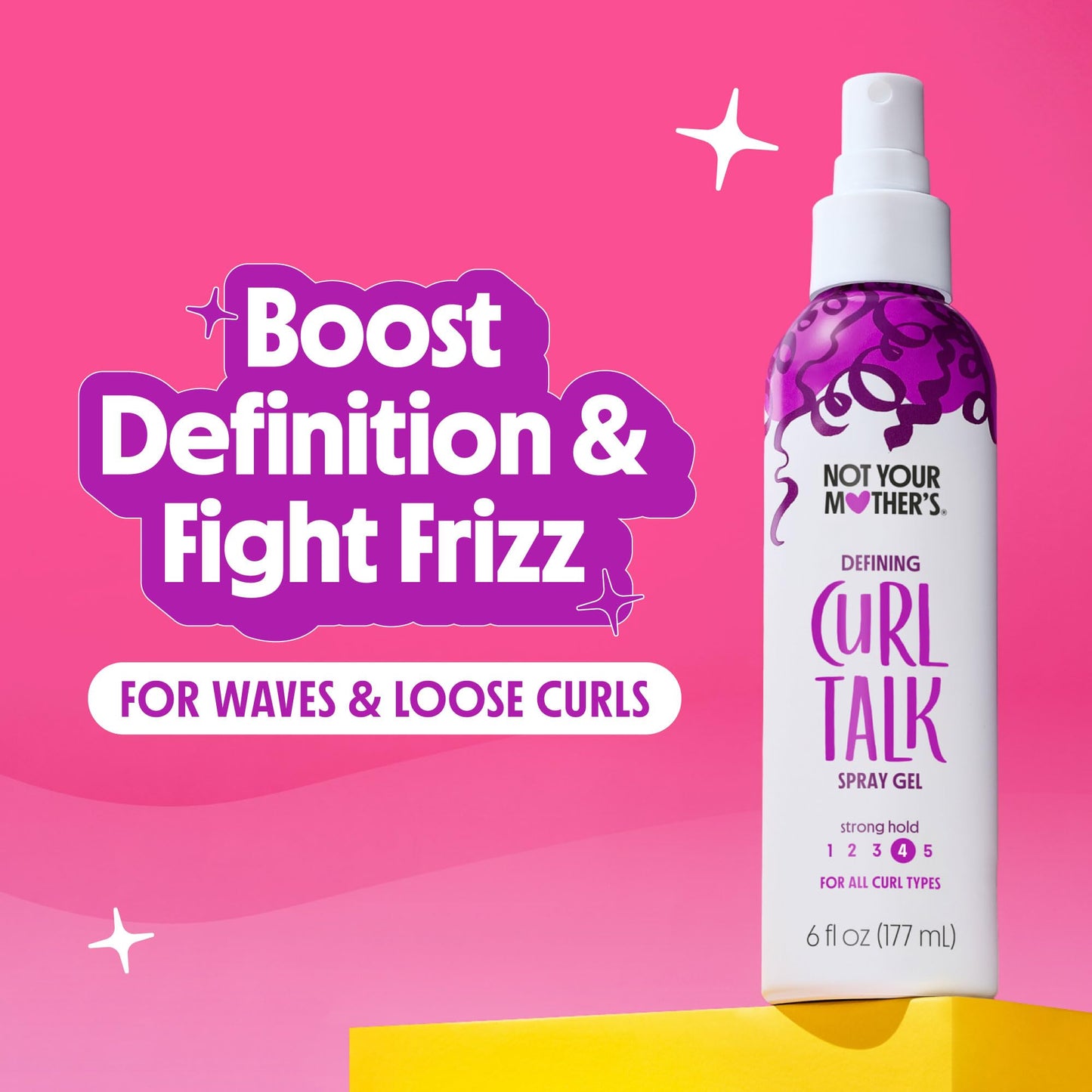 Not Your Mother's Curl Talk Defining Spray Gel and Defining Cream (2-Pack) - Formulated with Rice Curl Complex - For All Curly Hair Types Beauty and Personal Care Not Your Mother's