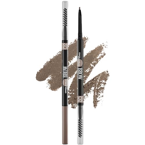 Vivienne Sabó Brow Arcade Eyebrow Pencil - Micro Definer with Brush for Natural Shaping, Long-Wear Color for Full, Defined Arches, Shade 02 Chocolate
