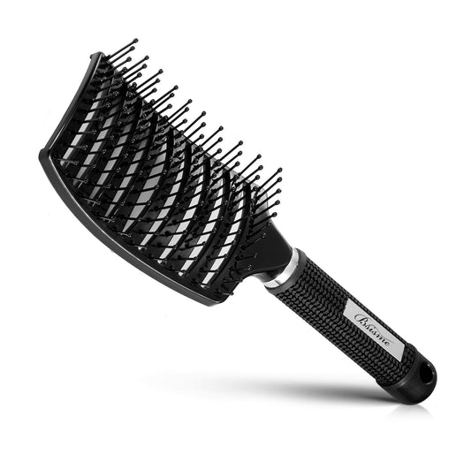 Hair Brush, Curved Vented Detangler Brush Faster Blow Drying for Women, Men Beauty and Personal Care Bsisme Default Title