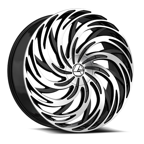 Azara AZA-531 28x9.5 6x135 6x139.7 +22 Cb 87.1 Gloss Black & Machined