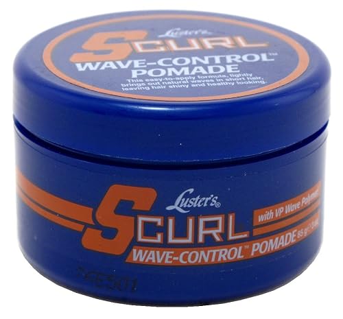Lusters S-Curl Wave Control Pomade 3 Ounce (Pack of 6)