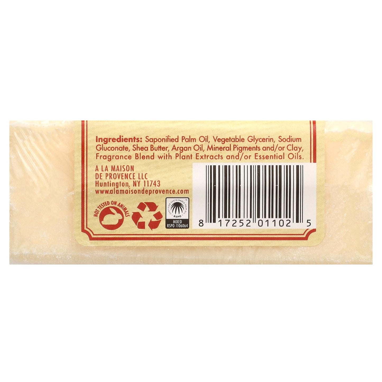 A La Maison Soap Bar Honey Crisp Appl
