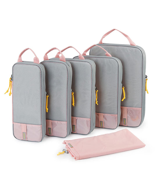 BAGSMART 6-Set Compression Packing Cubes – Lightweight Travel Organizer Bags for Women, Durable Luggage & Cruise Essentials