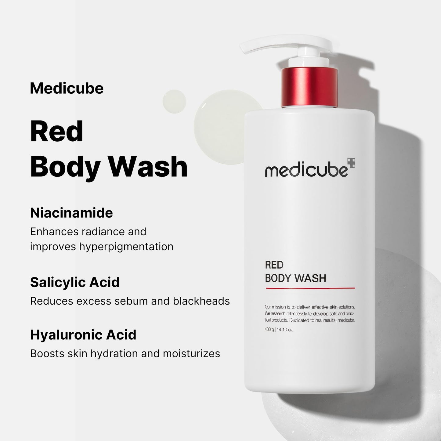 medicube Red Body Wash - Low pH Clarifying Body Wash For Back & Chest Beauty and Personal Care medicube
