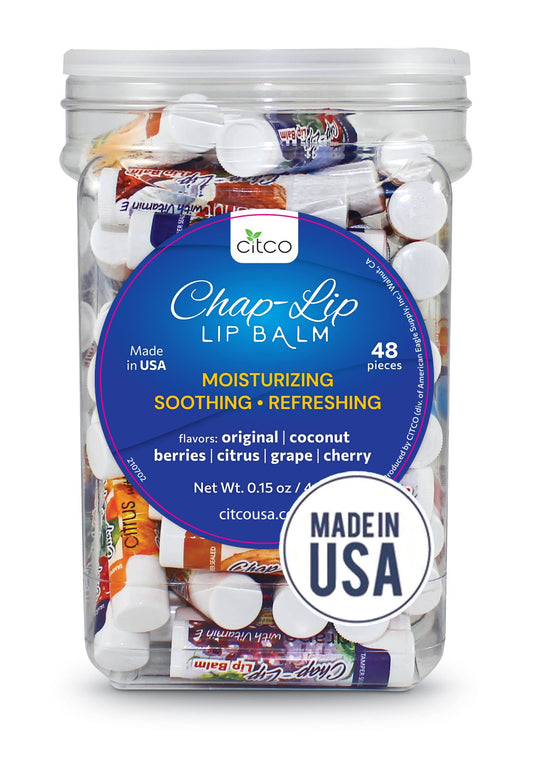Chap-Lip Lip Balm Vitamin E with Coconut Oil - Lip Moisturizer Treatment - Moisturizing, Soothing, & Refreshing, Total Hydration Treatment & Lip