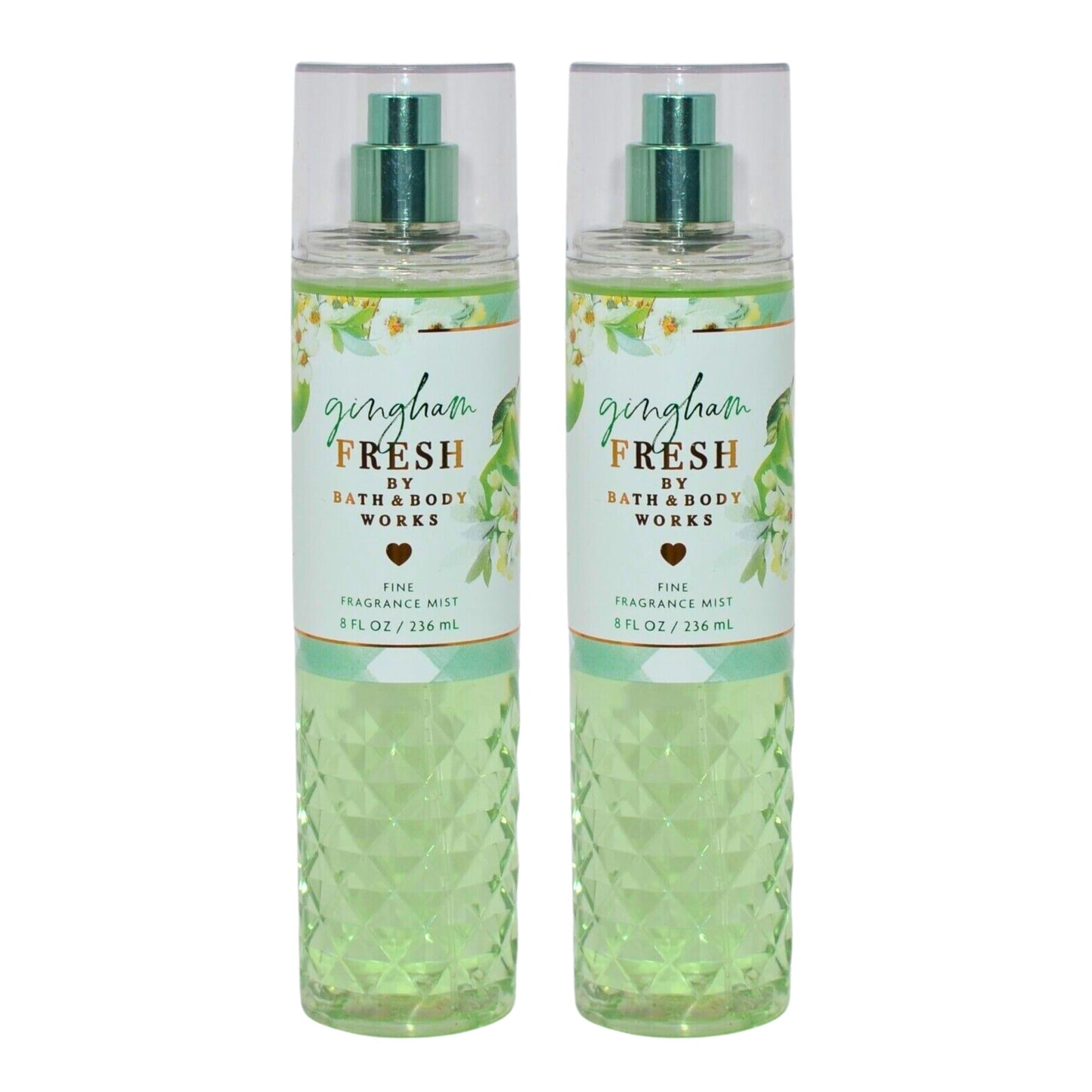 Bath & Body Works Fine Fragrance Mists, Set of 2, 8oz Each Bottle (Gingham Fresh)