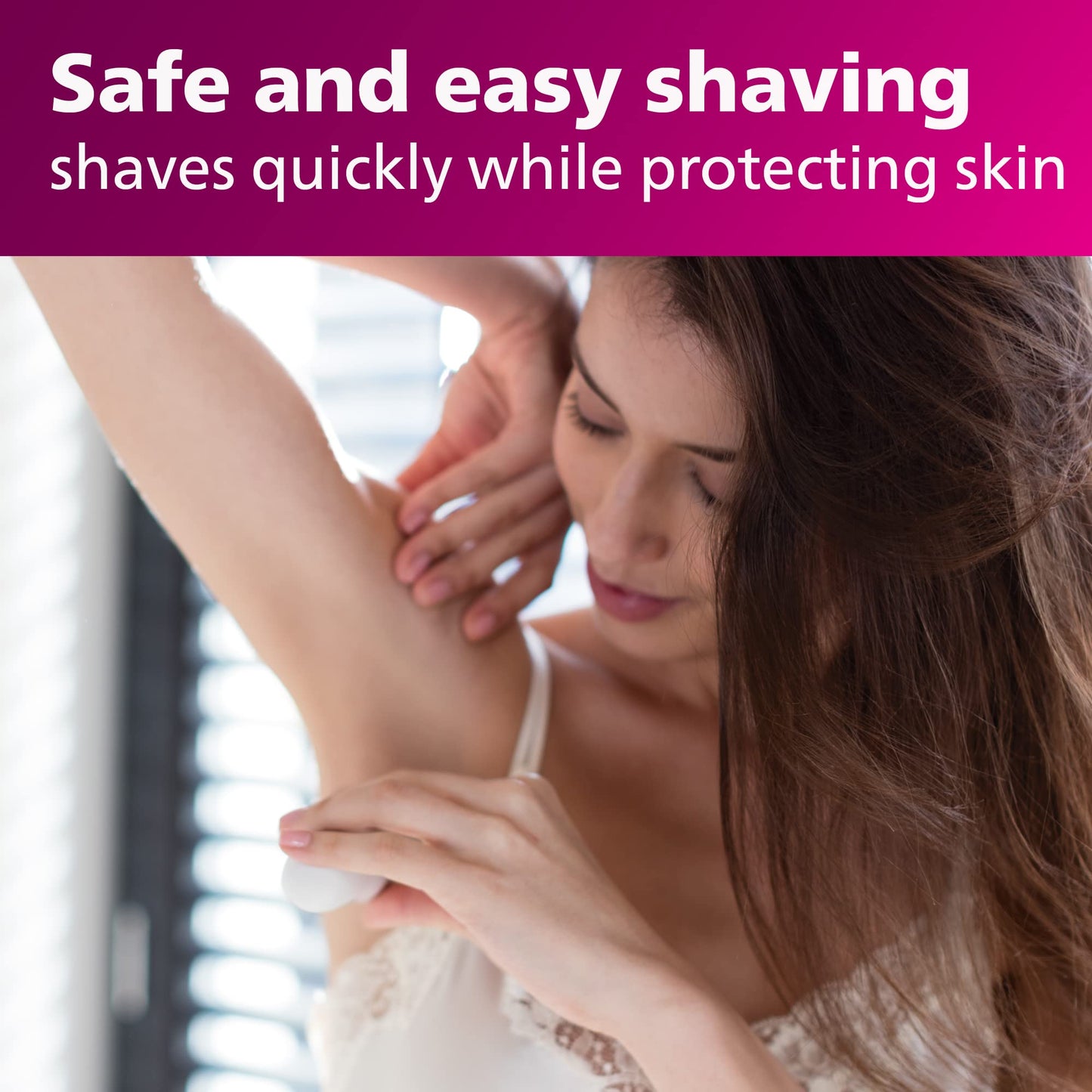 Philips SatinShave Essential Women’s Wet & Dry Electric Shaver for Legs & Body, Cordless, with Hypoallergenic Foil, HP6306/50 Beauty and Personal Care Philips