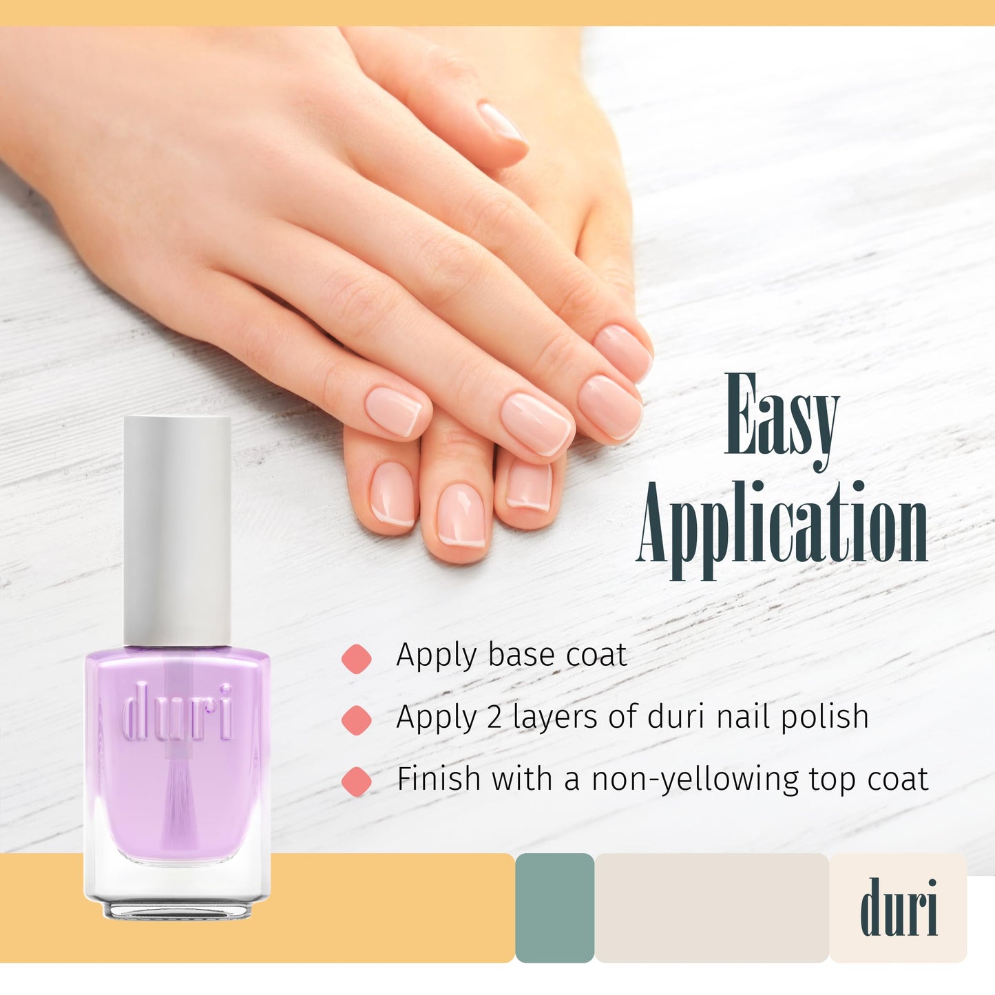 duri Non-yellowing Clear Top Coat - 0.45 fl. oz. Beauty & Personal Care duri