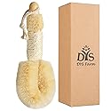 Dry Brushing Body Brush - Dry Skin Brushes Vegan Natural Sisal Bristles for Lymphatic Drainage and Cellulite, Exfoliating Body Scrubber for Bath