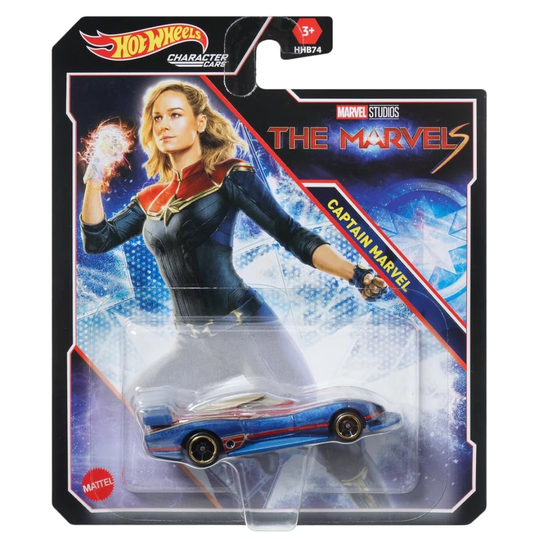 Hot Wheels Character Cars - Complete 6‑Pack (HHB74‑956G) | Includes Black Panther, Namor, Shuri, Ms. Marvel, Captain Marvel & America Chavez | 1:64…