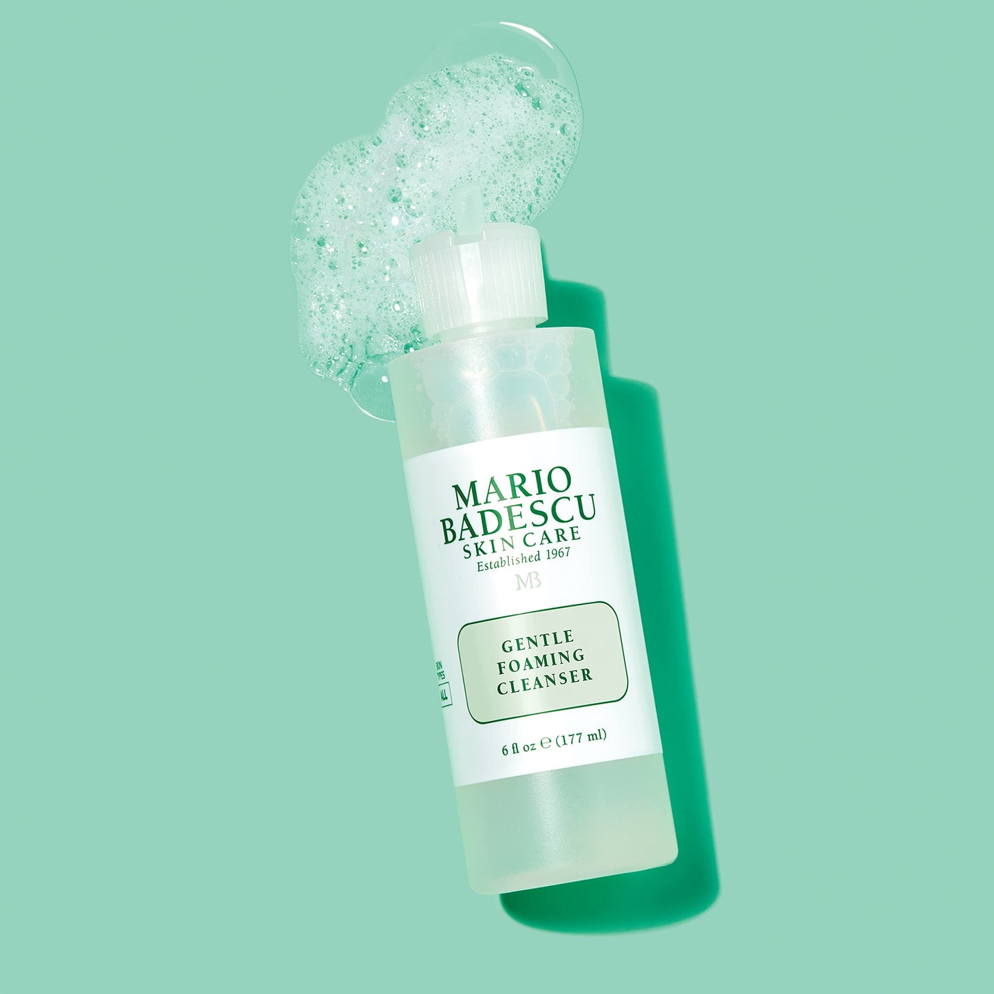 Mario Badescu Gentle Foaming Facial Cleanser, Deep Cleansing and Hydrating Face Wash for All Skin Types with Aloe Vera, Fermented Black Tea