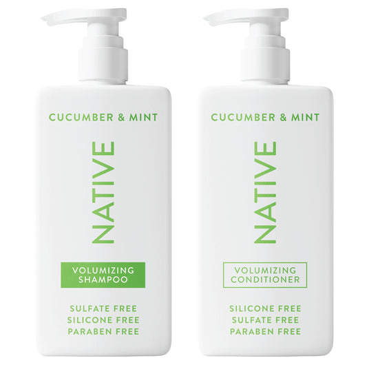 Native Shampoo and Conditioner Contain Naturally Derived Ingredients | All Hair Type Color & Treated From Fine to Dry Damaged, Sulfate & Dye Free
