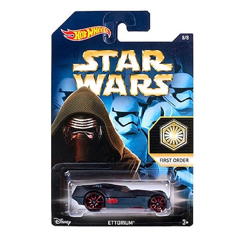 Hot Wheels, 2015 Star Wars, Exclusive First Order Ettorium [Kylo Ren] Die-Cast Car #8/8