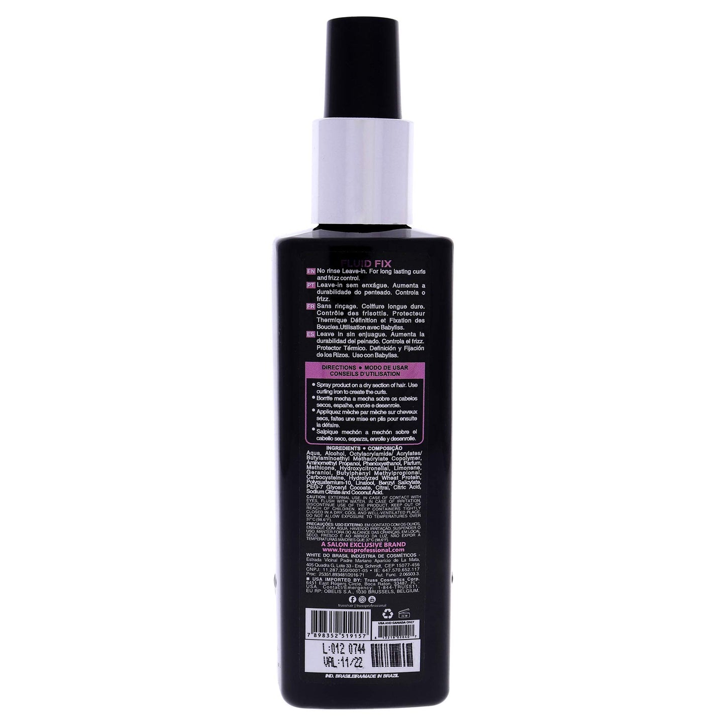 Truss Fluid Fix Leave-in Spray 8.45 Ounce, 8.4499999999999993 Ounce