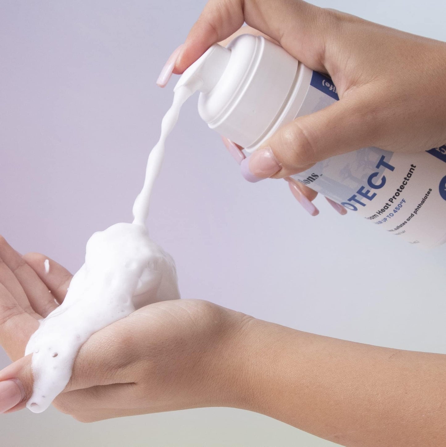 InStyler Solutions Protect Foam Heat Protectant - Baobab Shields Hair From Damage Up To 450º F - Helps Soften & Detangle Damaged Hair - Color-Safe