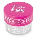 Lux Collection Edge Control Gel for 4C Hair - 48 Hour Maximum Hold Edge Control, Edge Lux with Castor Oil, Keratin & Biotin, Non-Flaking Styling Gel