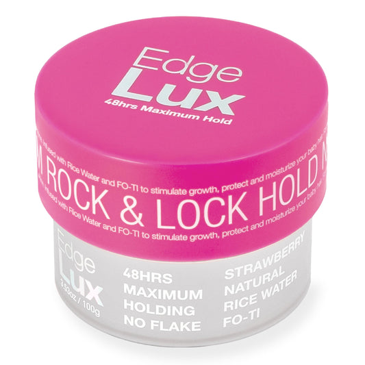Lux Collection Edge Control Gel for 4C Hair - 48 Hour Maximum Hold Edge Control, Edge Lux with Castor Oil, Keratin & Biotin, Non-Flaking Styling Gel