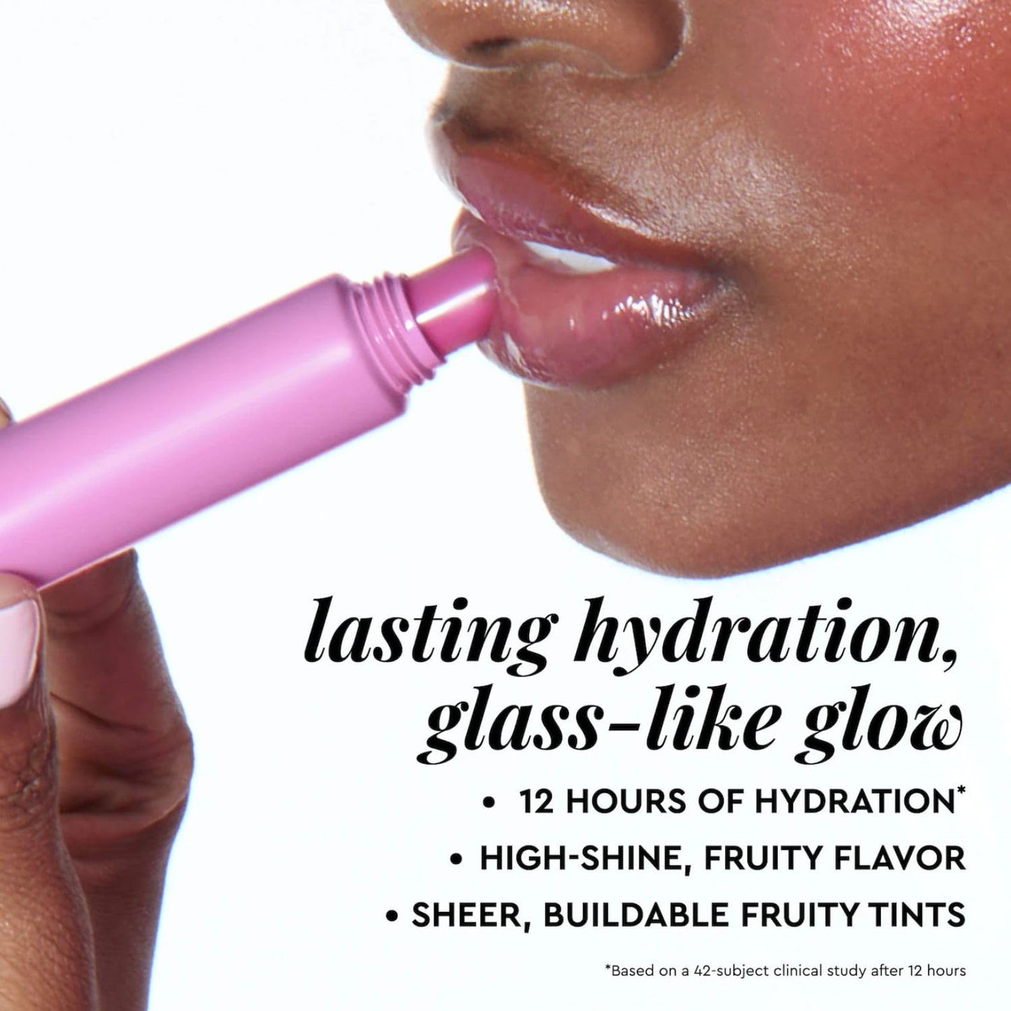 Glow Recipe Glass Balm Lip Treatment - 12Hr Hydrating Lip Balm & Moisturizer with Hyaluronic Acid to Smooth, Plump & Protect from Dryness, High Shine
